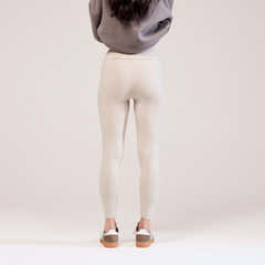 Everyday High Waisted Leggings - Oatmeal Beige