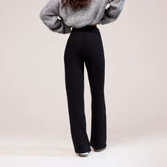 Winter Wide Leg Trousers - Black