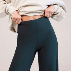 Winter Wide Leg Trousers - Pine