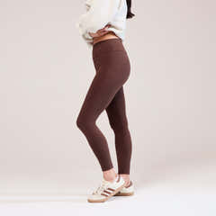 Everyday High Waisted Leggings - Chocolate Brown