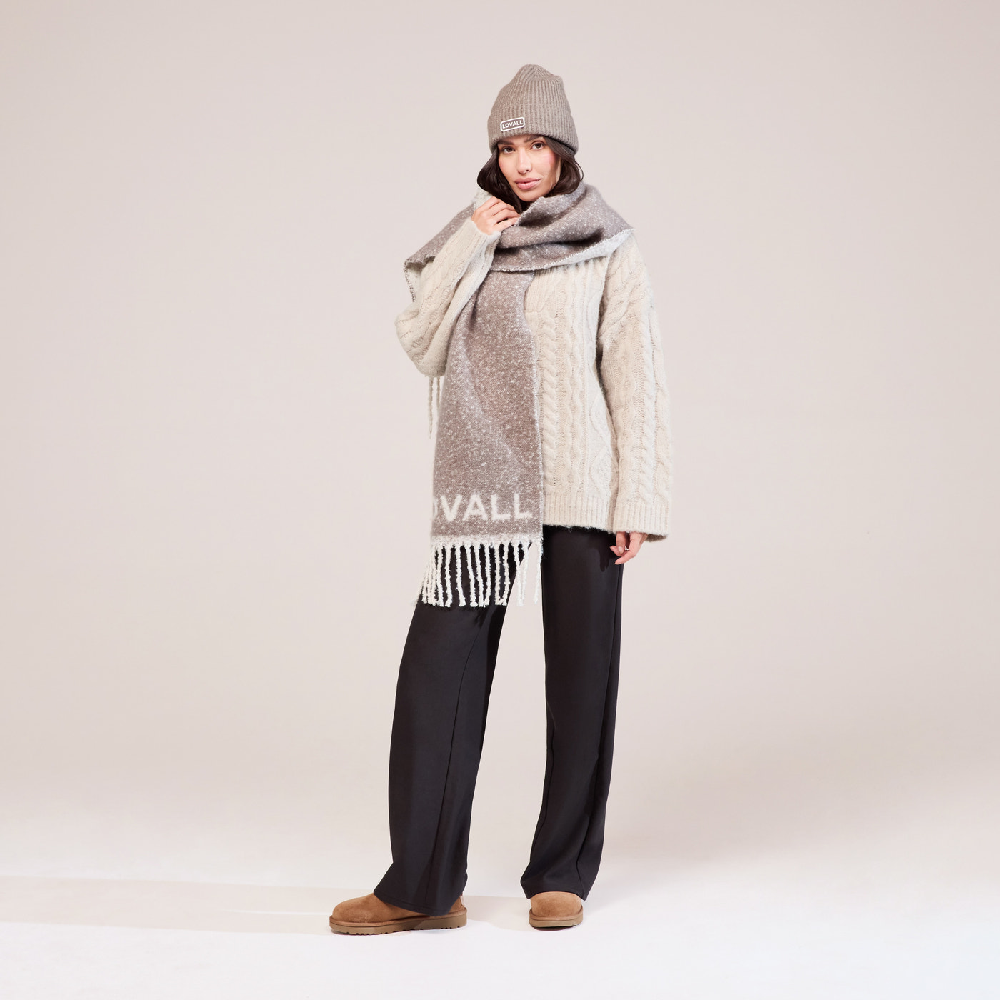 Knitted Hat - Mocha
