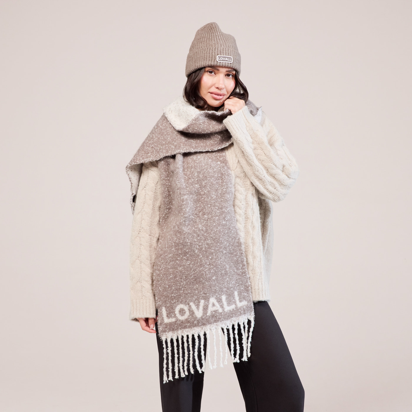 Knitted Hat - Mocha