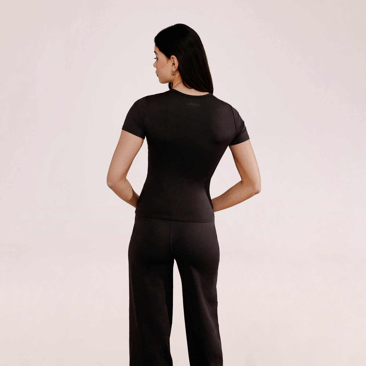 Ultimate Everyday Wide leg Trouser- Black Coffee