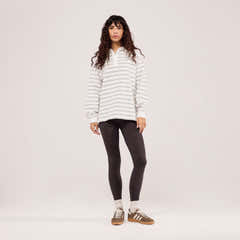 Polo Top - Stone Stripe