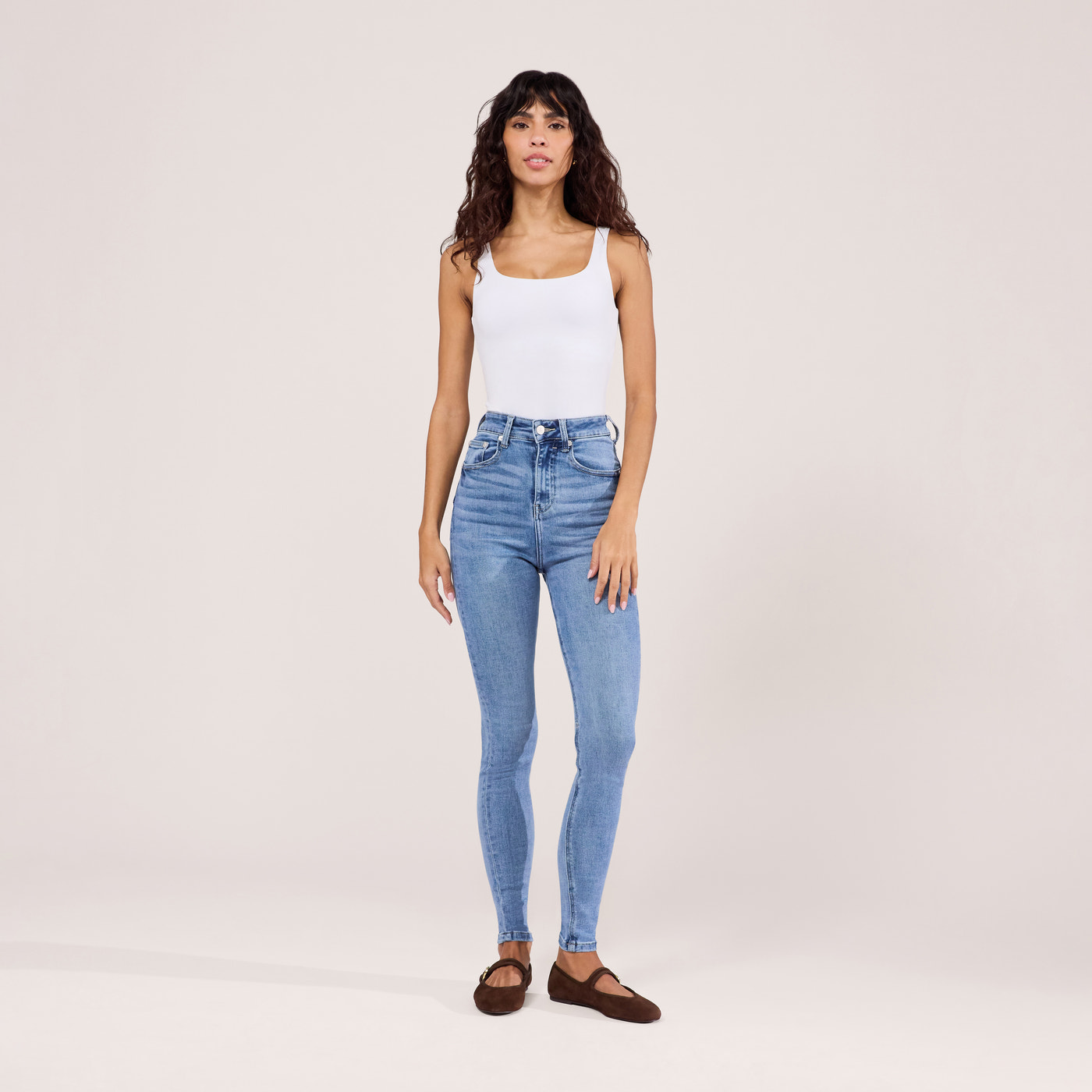 Lift & Shape Jeans - Mid Blue