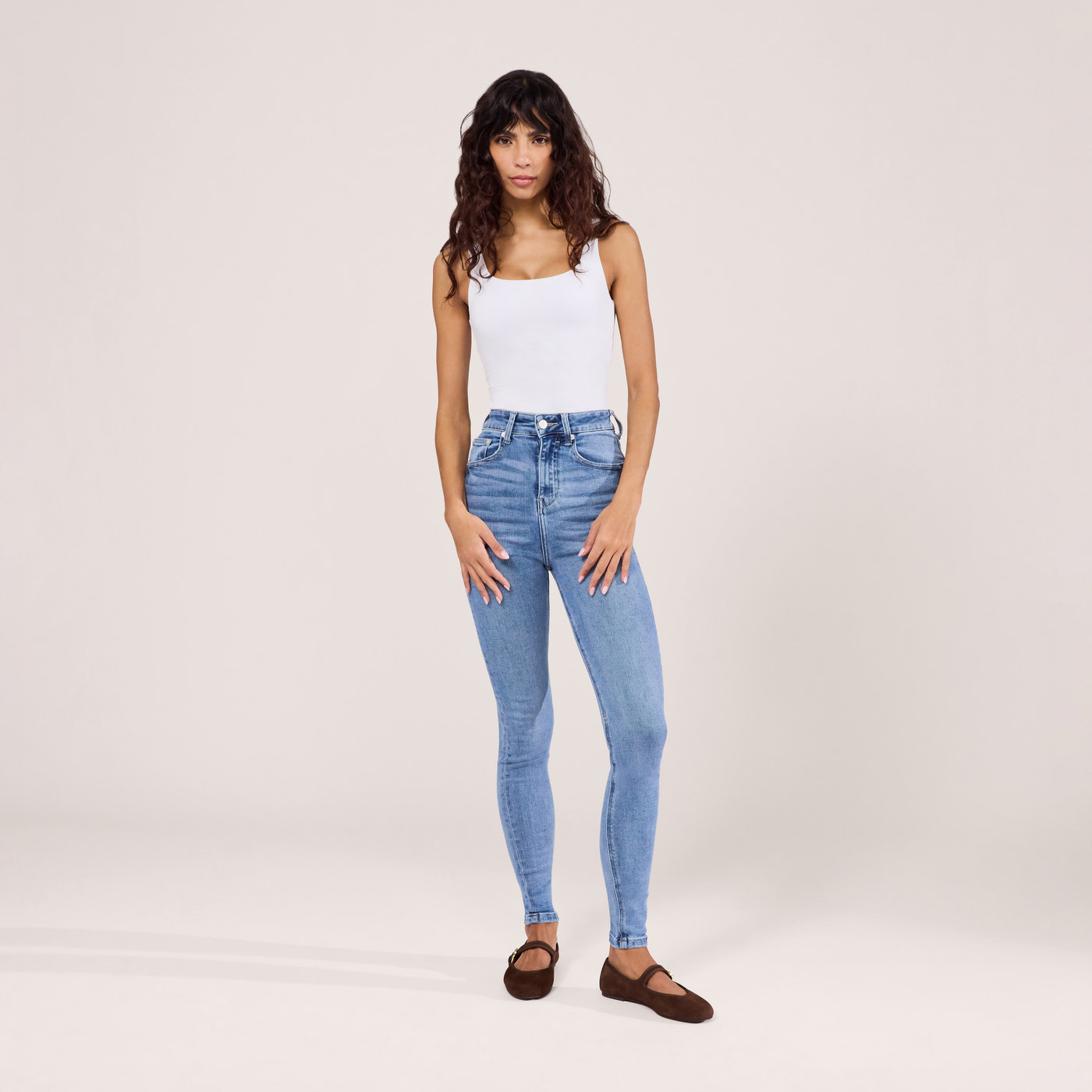 Lift & Shape Jeans - Mid Blue