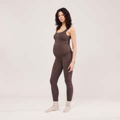 Maternity Lightweight Everyday Leggings - Espresso Brown