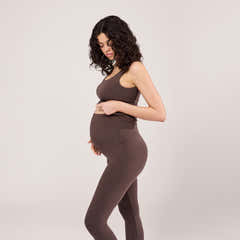 Maternity Lightweight Tank Top - Espresso Brown