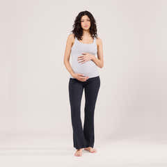 Maternity Lightweight Tank Top - Light Grey Marl
