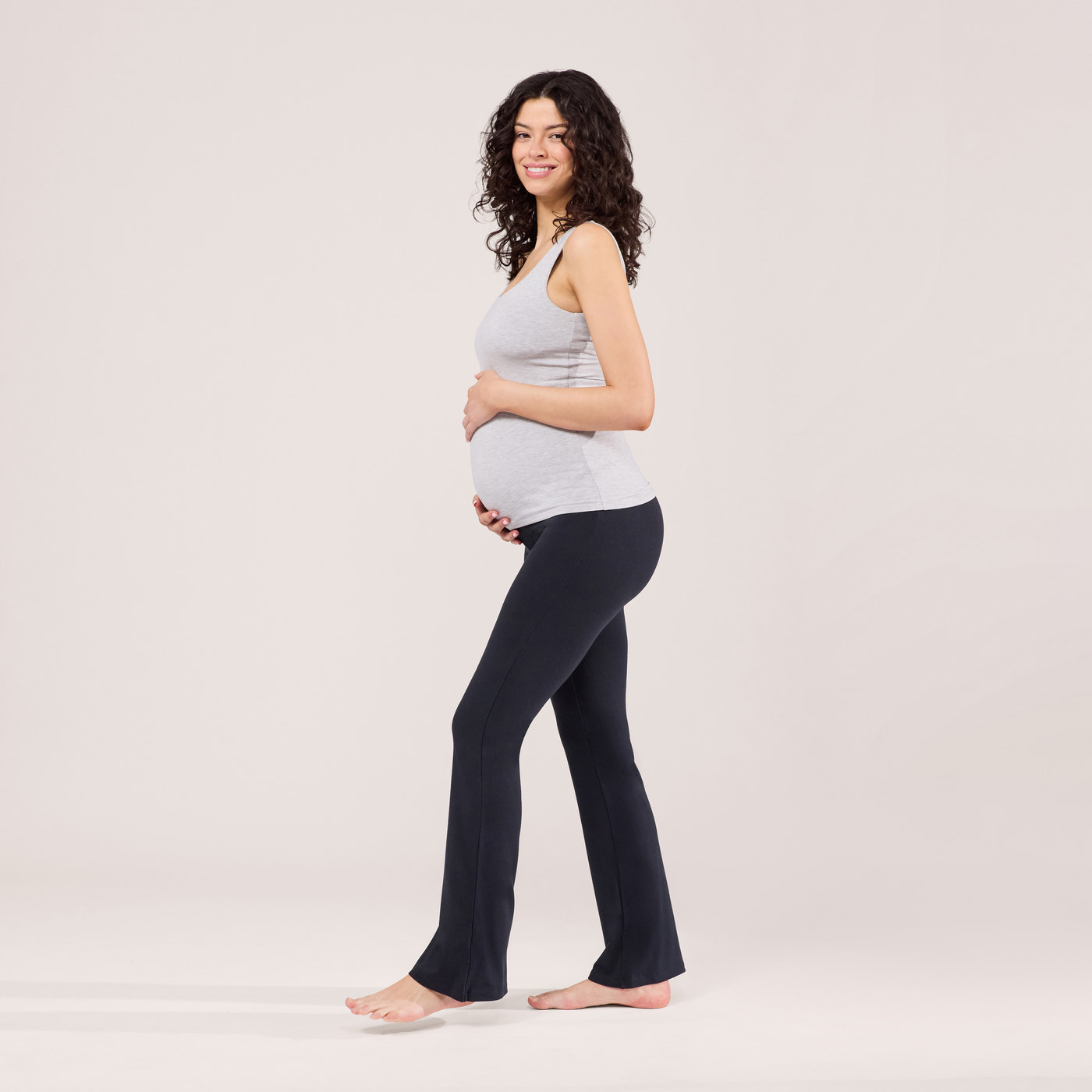 Maternity Lightweight Flare Leggings - Vintage Navy