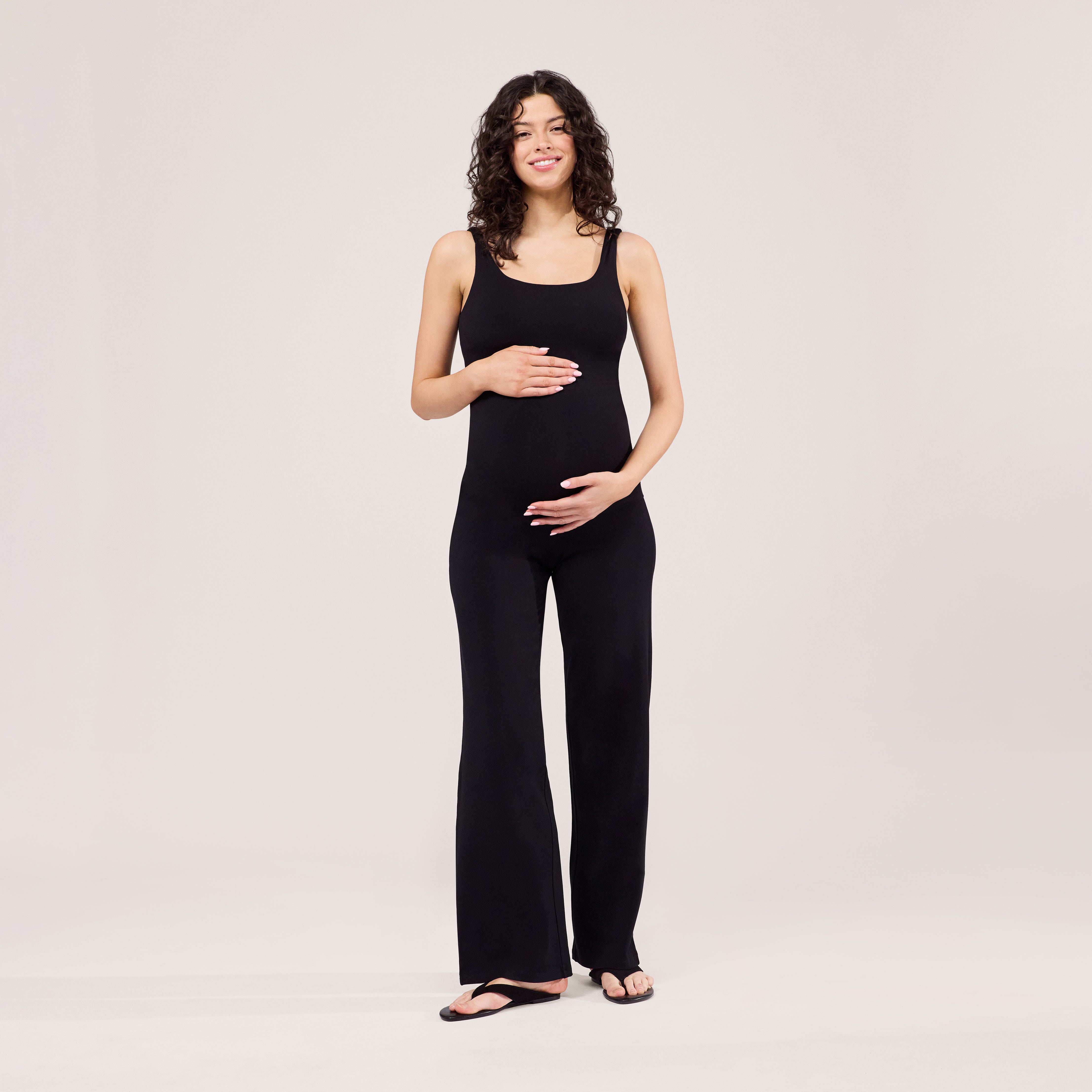 Maternity Lightweight Tank Top - Black