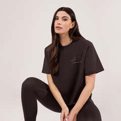 Graphic T-shirt Script - Black Coffee