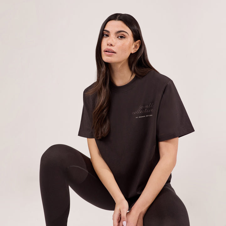 Graphic T-shirt Script - Black Coffee
