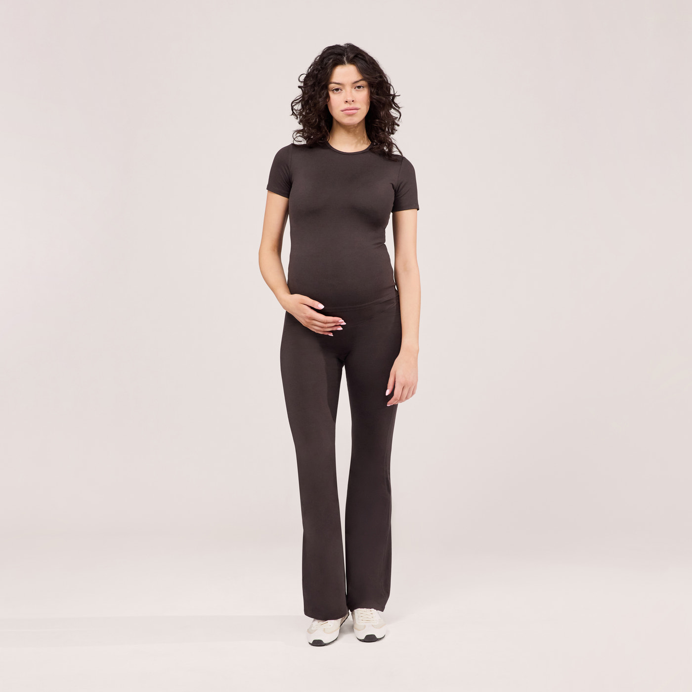 Maternity Ultimate Everyday Flare Leggings - Black Coffee