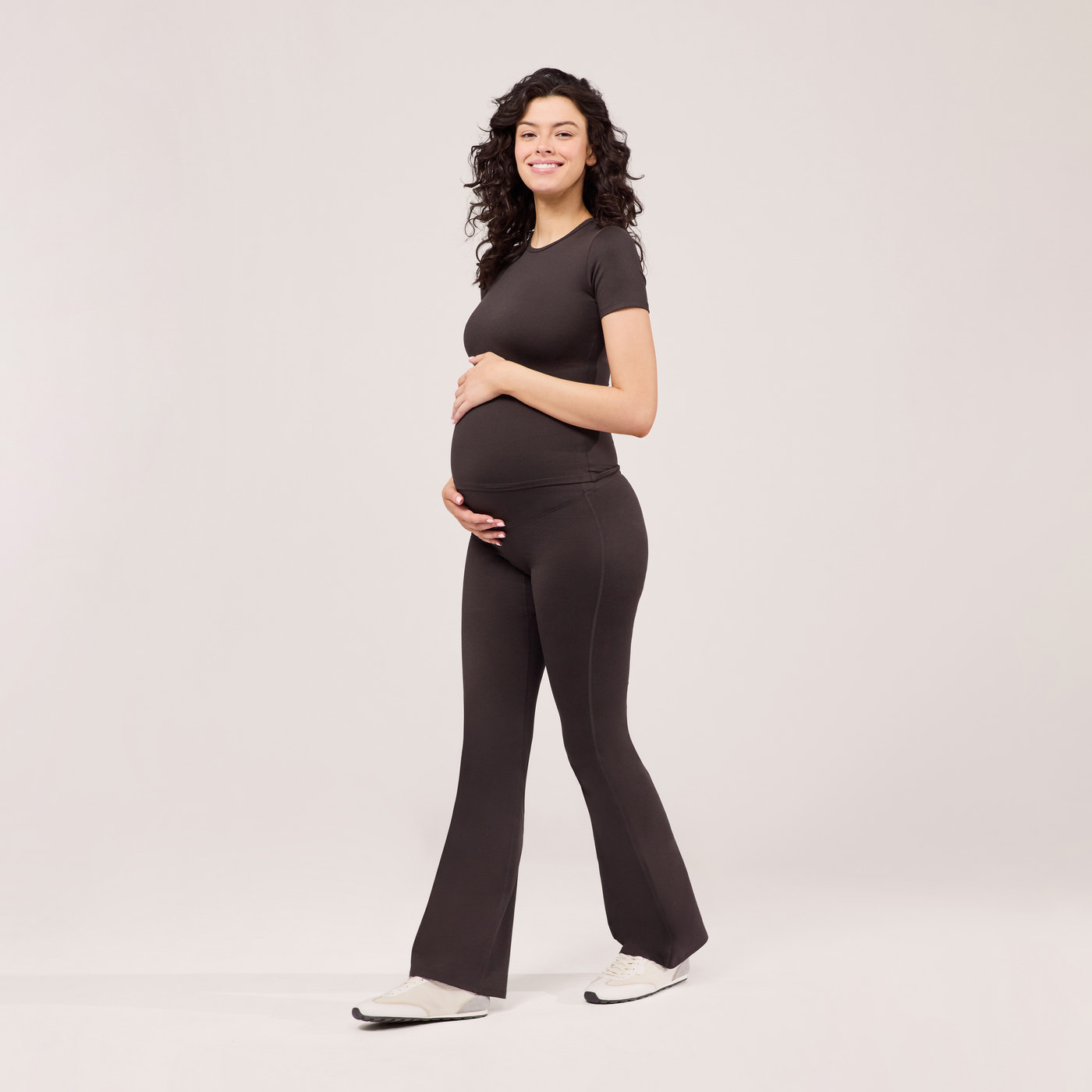 Maternity Ultimate Everyday Flare Leggings - Black Coffee
