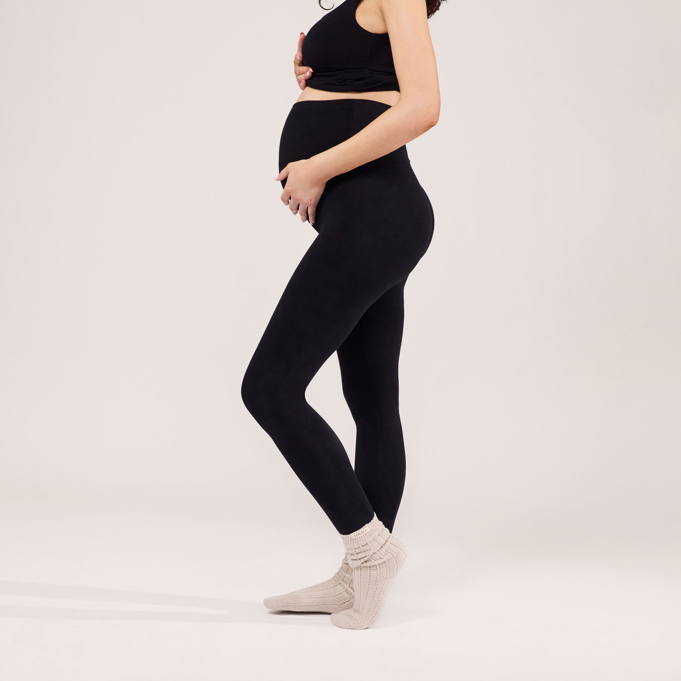 Maternity Lightweight Everyday Leggings - Black