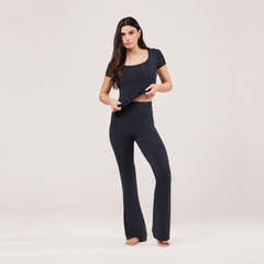 Lightweight Flare Leggings - Vintage Navy