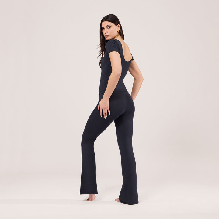 Lightweight Flare Leggings - Vintage Navy