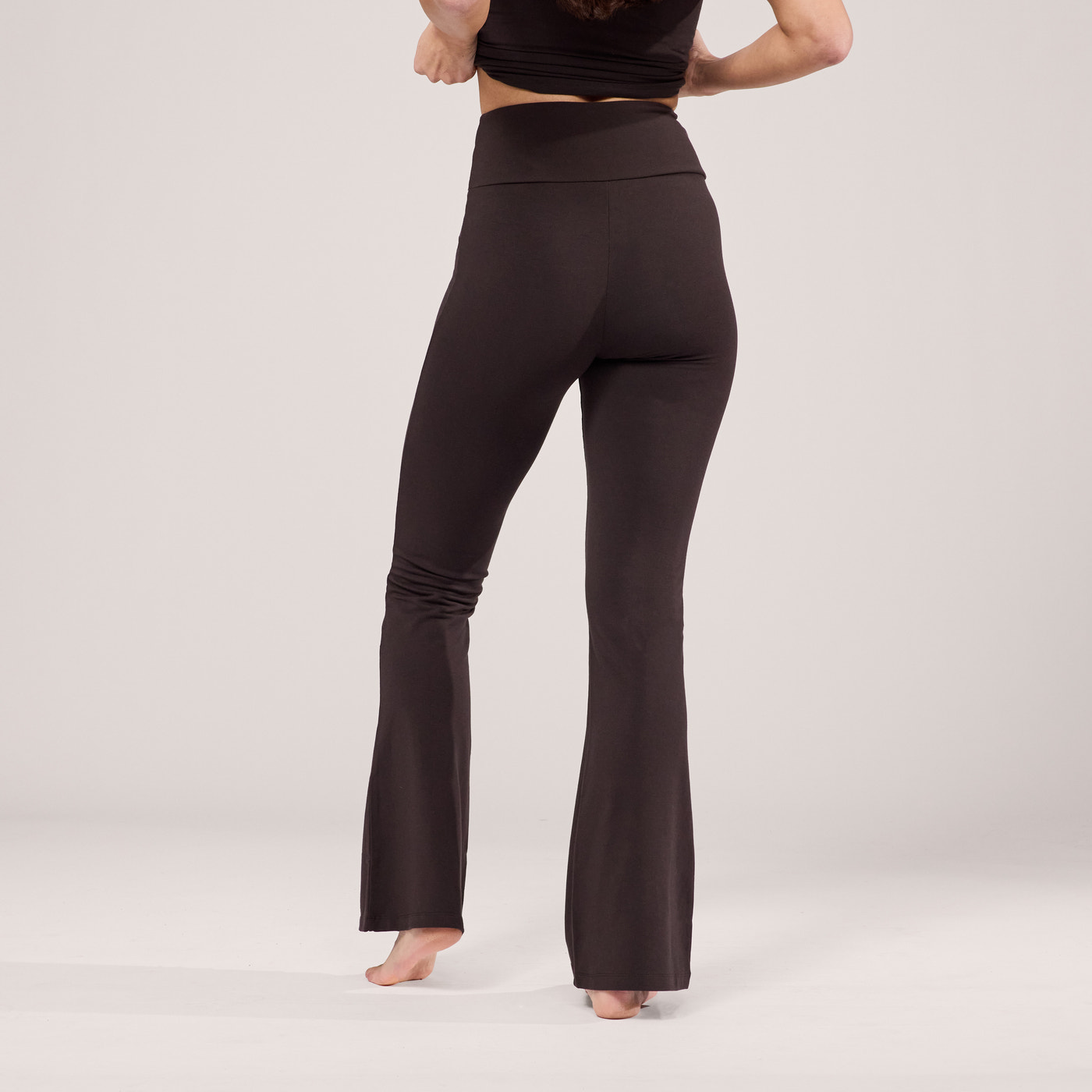 Lightweight Flare Leggings - Black Coffee