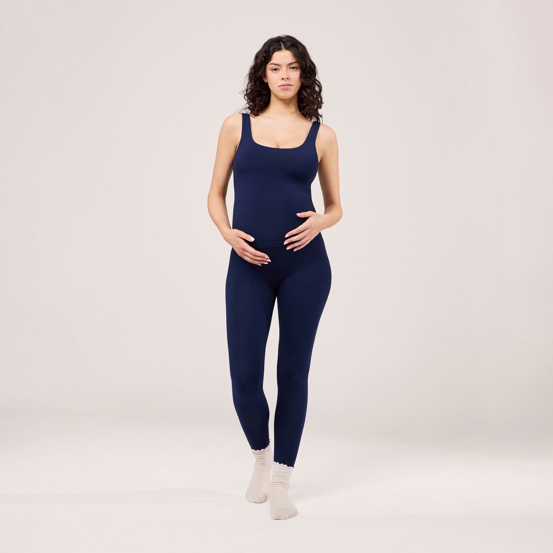 Maternity Lightweight Everyday Leggings - Navy