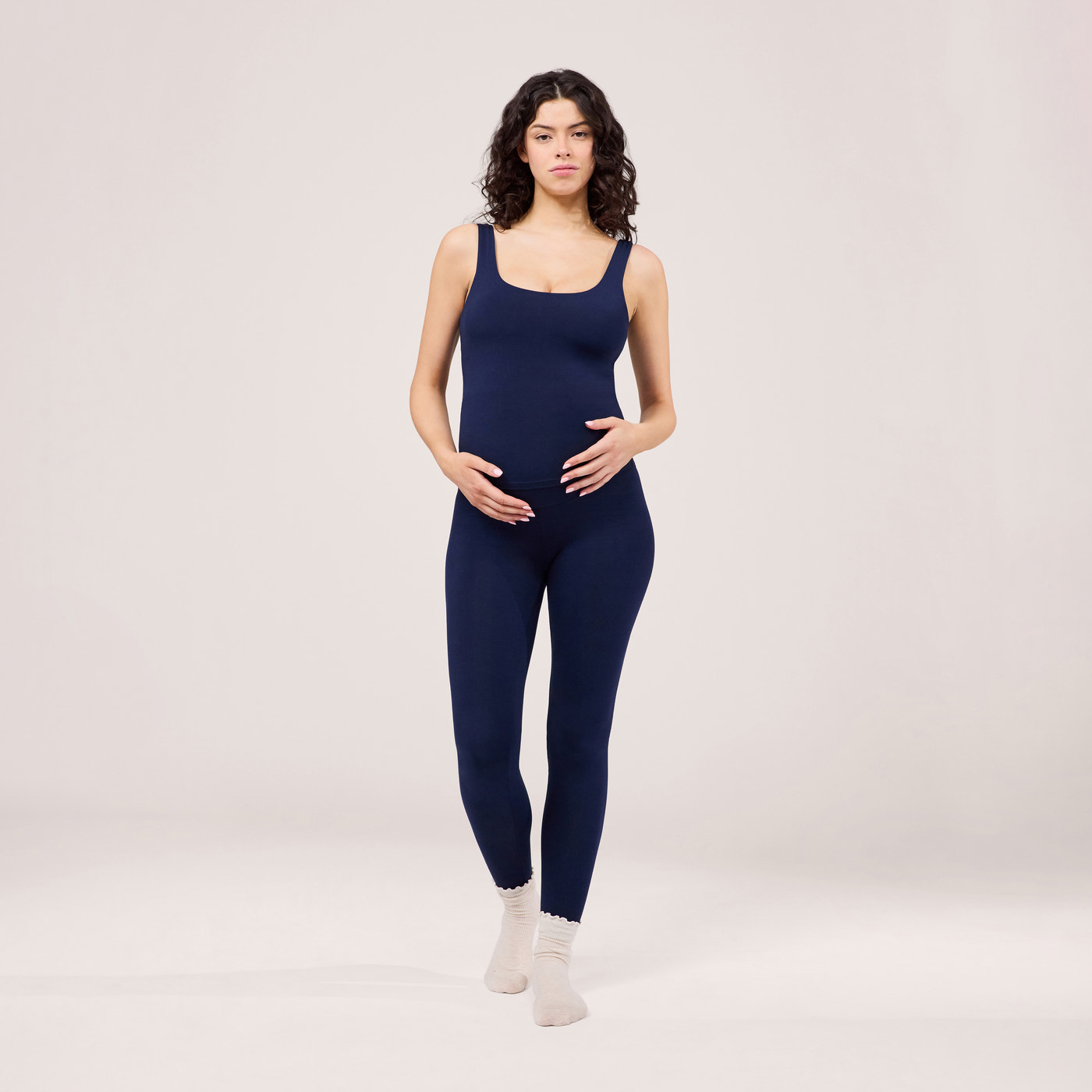 Maternity Lightweight Everyday Leggings - Navy