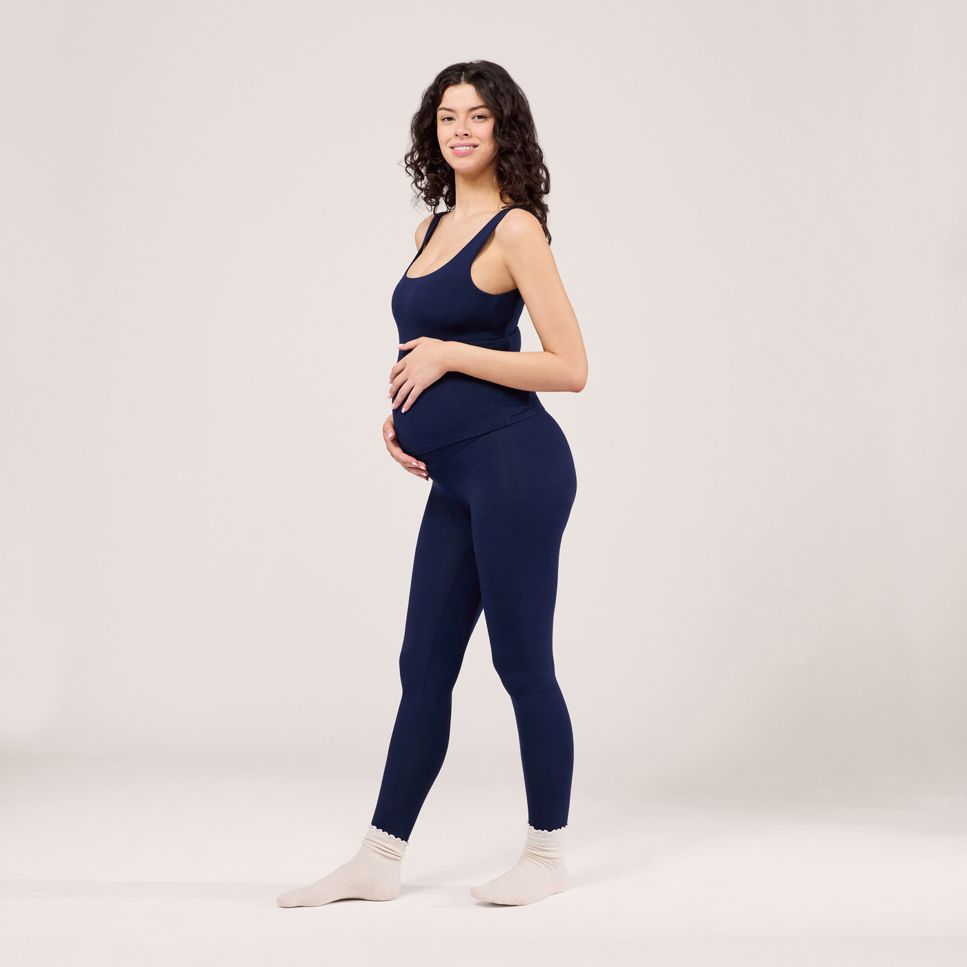 Maternity Lightweight Everyday Leggings - Navy