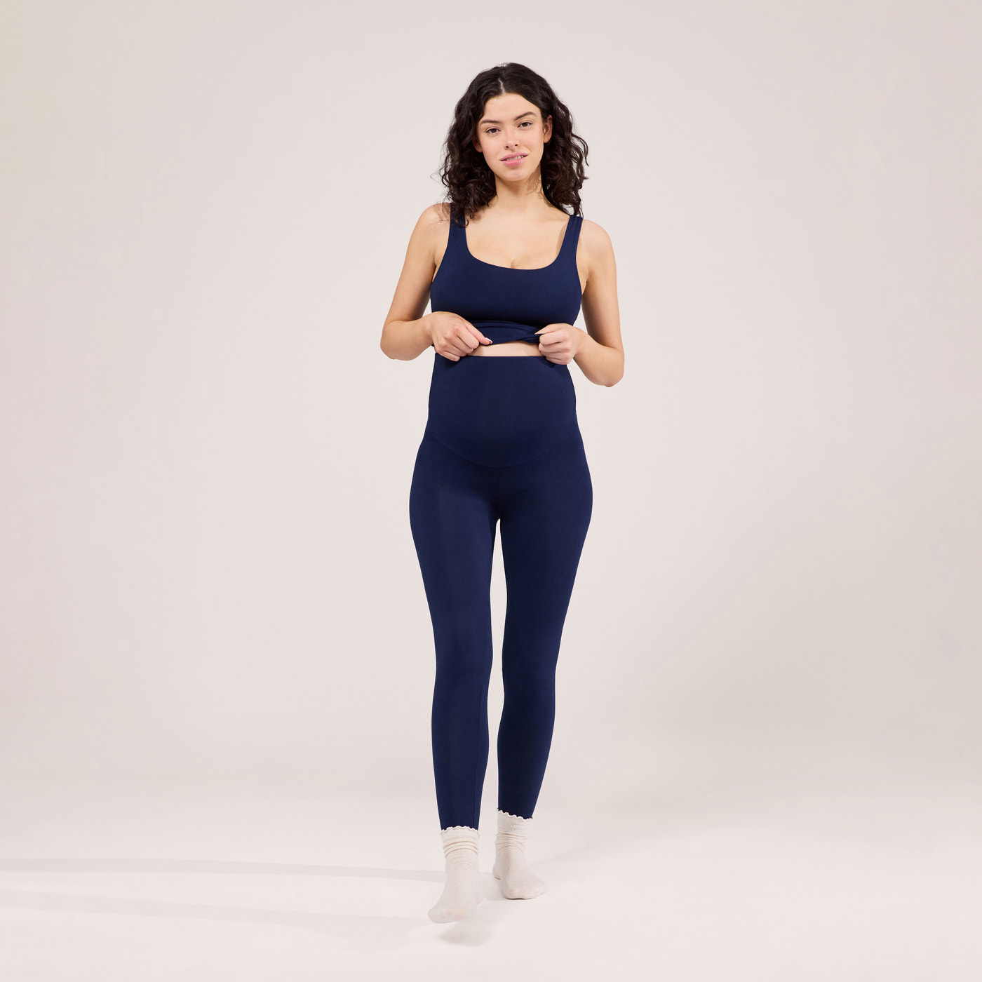 Maternity Lightweight Everyday Leggings - Navy