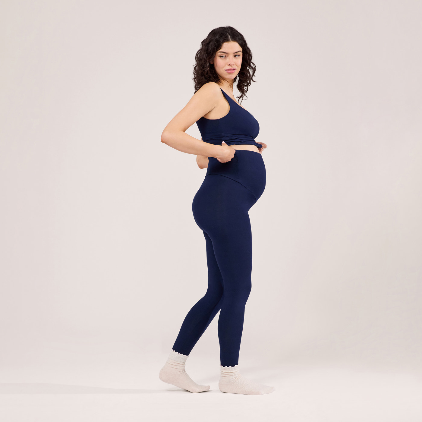Maternity Lightweight Everyday Leggings - Navy