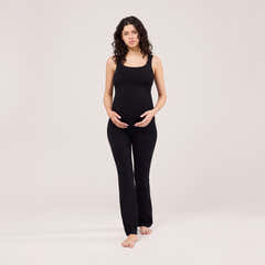 Maternity Lightweight Flare Leggings - Black