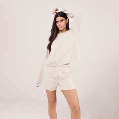 Ultimate Everyday Short Set - Ecru