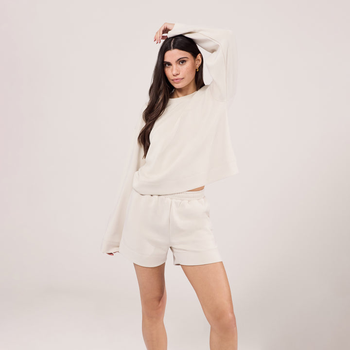 Ultimate Everyday Short Set - Ecru