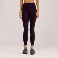 Lightweight Everyday High Waisted Leggings - Wine