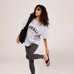 Graphic T-shirt Varsity - Light Grey Marl