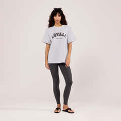 Graphic T-shirt Varsity - Light Grey Marl