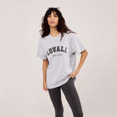 Graphic T-shirt Varsity - Light Grey Marl
