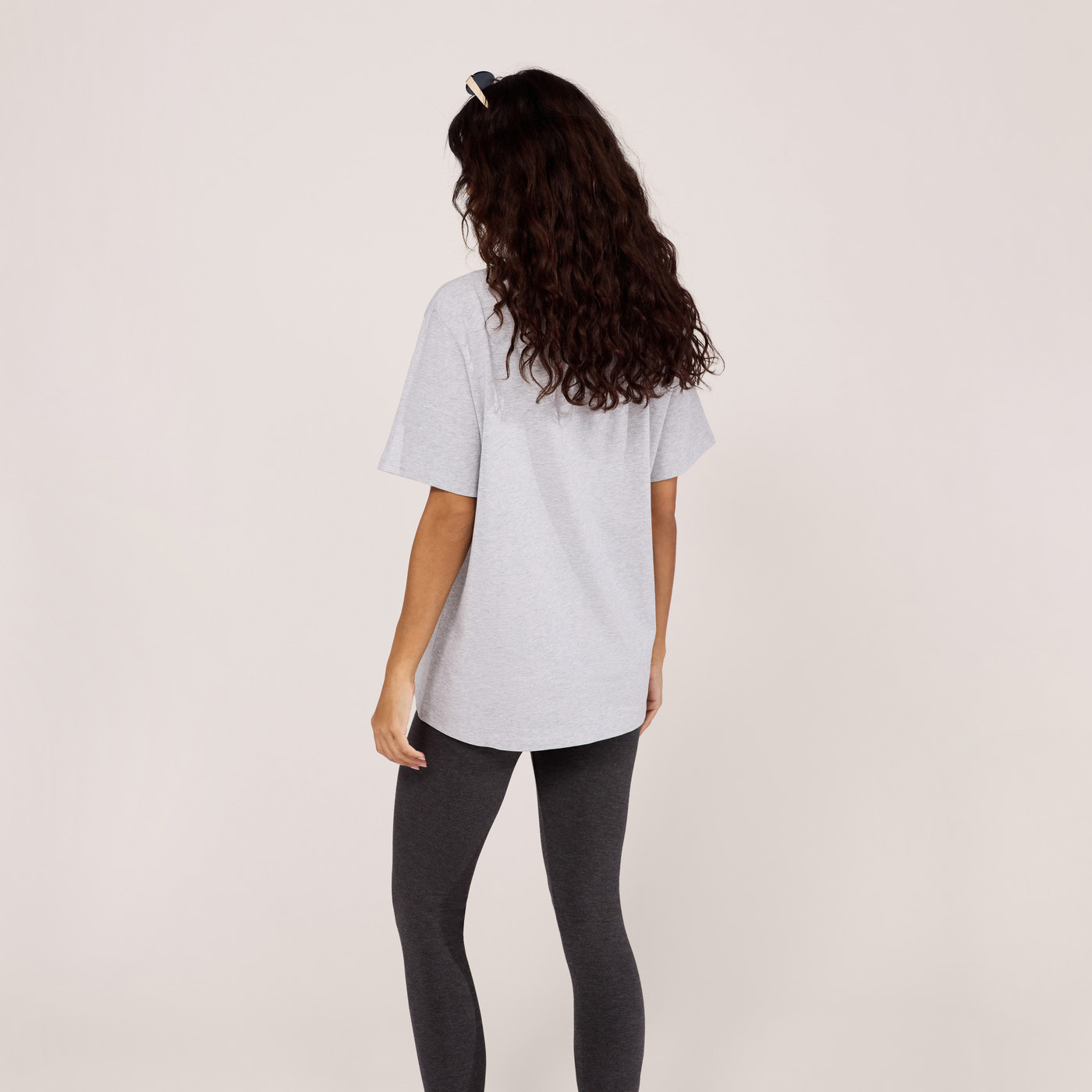 Graphic T-shirt Varsity - Light Grey Marl