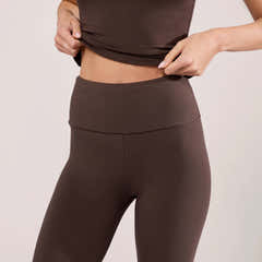 Capri Lightweight Leggings - Espresso Brown