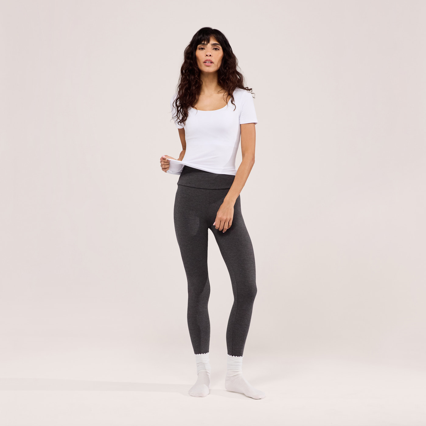 Lightweight Short Sleeve Top - White