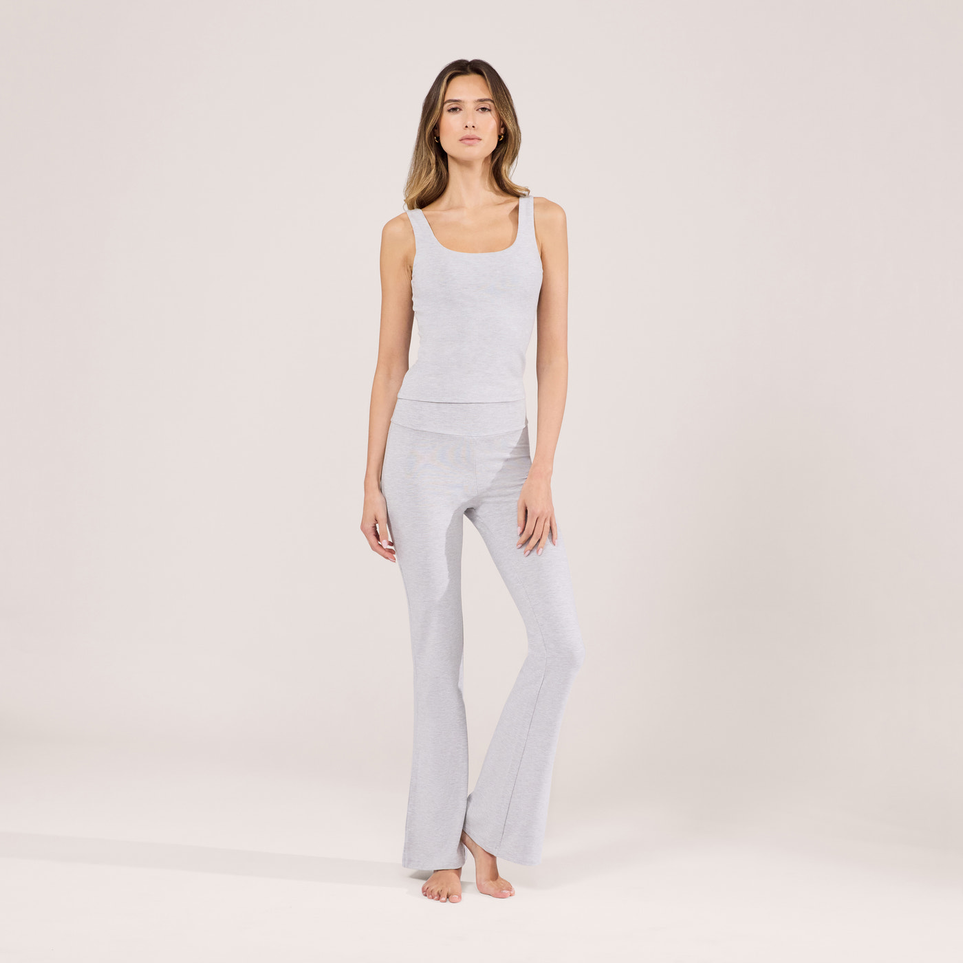 Lightweight Everyday Tank Top - Light Grey Marl
