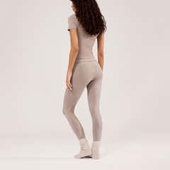 Lightweight Everyday High Waisted Leggings - Stone