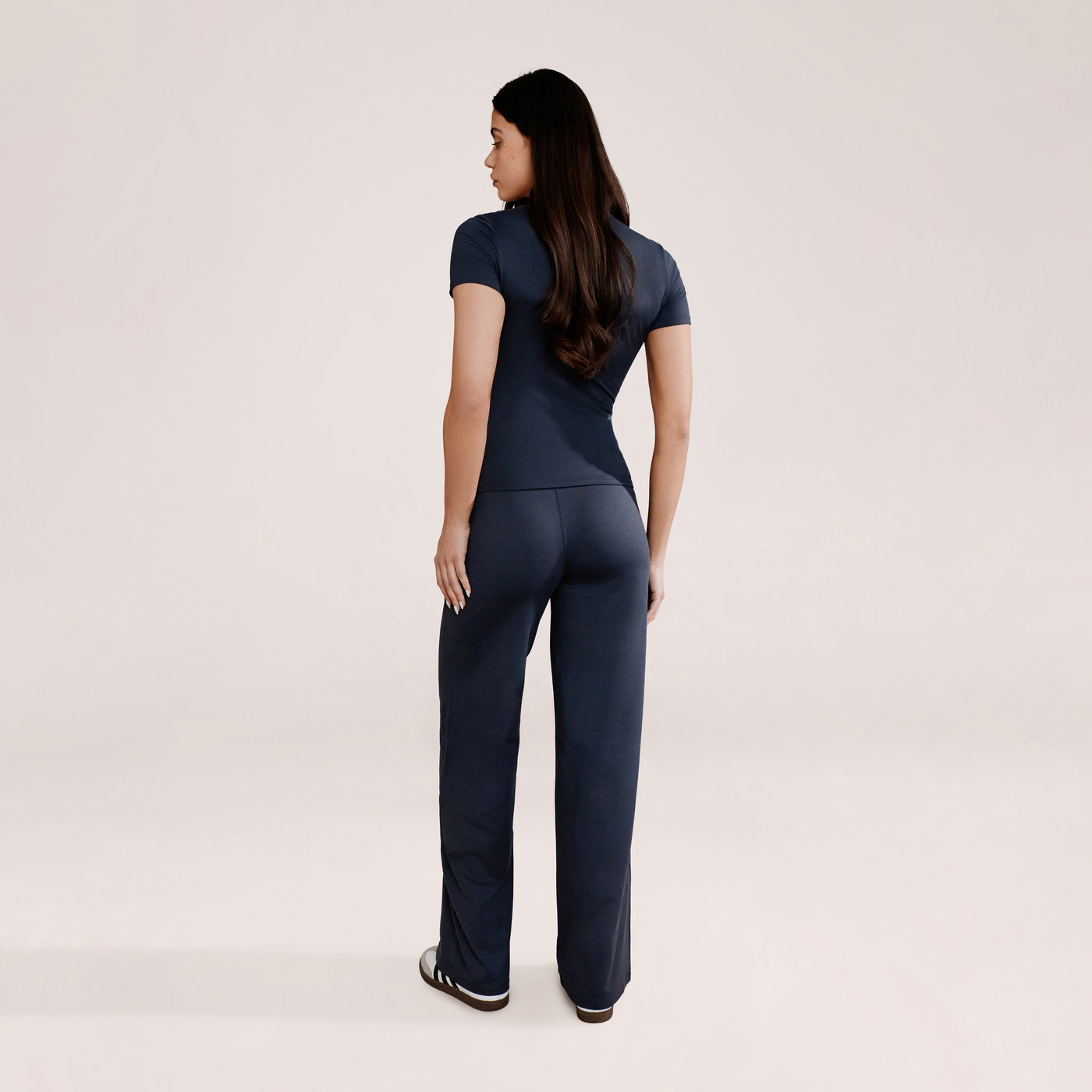 Ultimate Everyday Wide leg Trouser- Vintage Navy