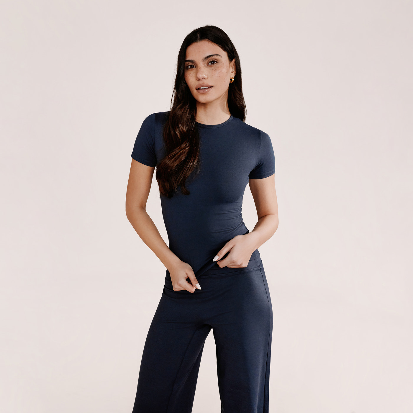 Ultimate Everyday Wide leg Trouser- Vintage Navy