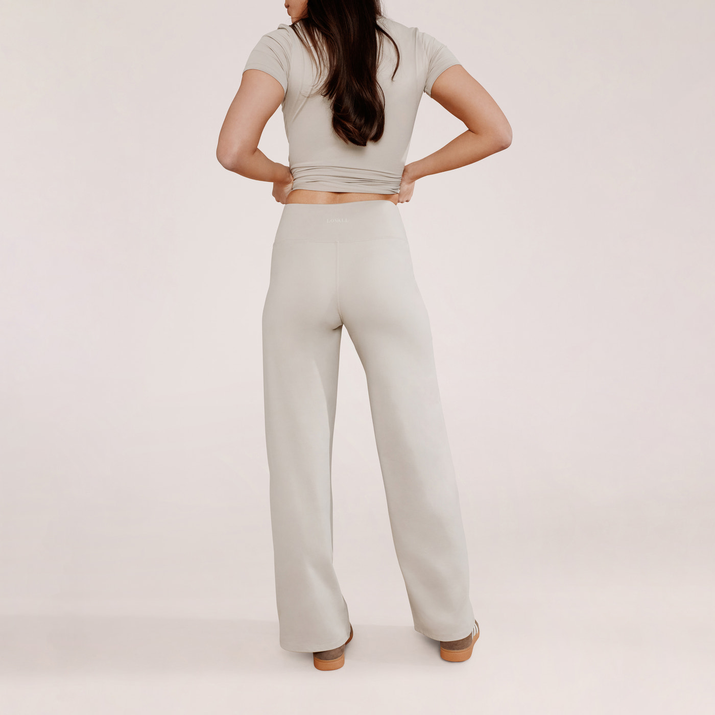 Ultimate Everyday Wide leg Trouser - Oatmeal Beige