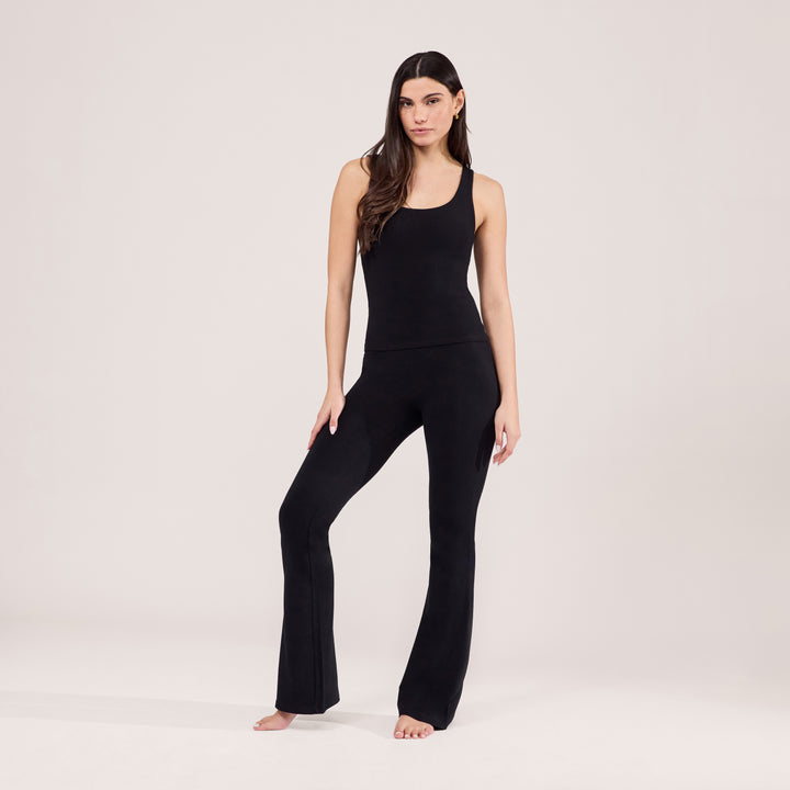 Lightweight Flare Leggings - Black