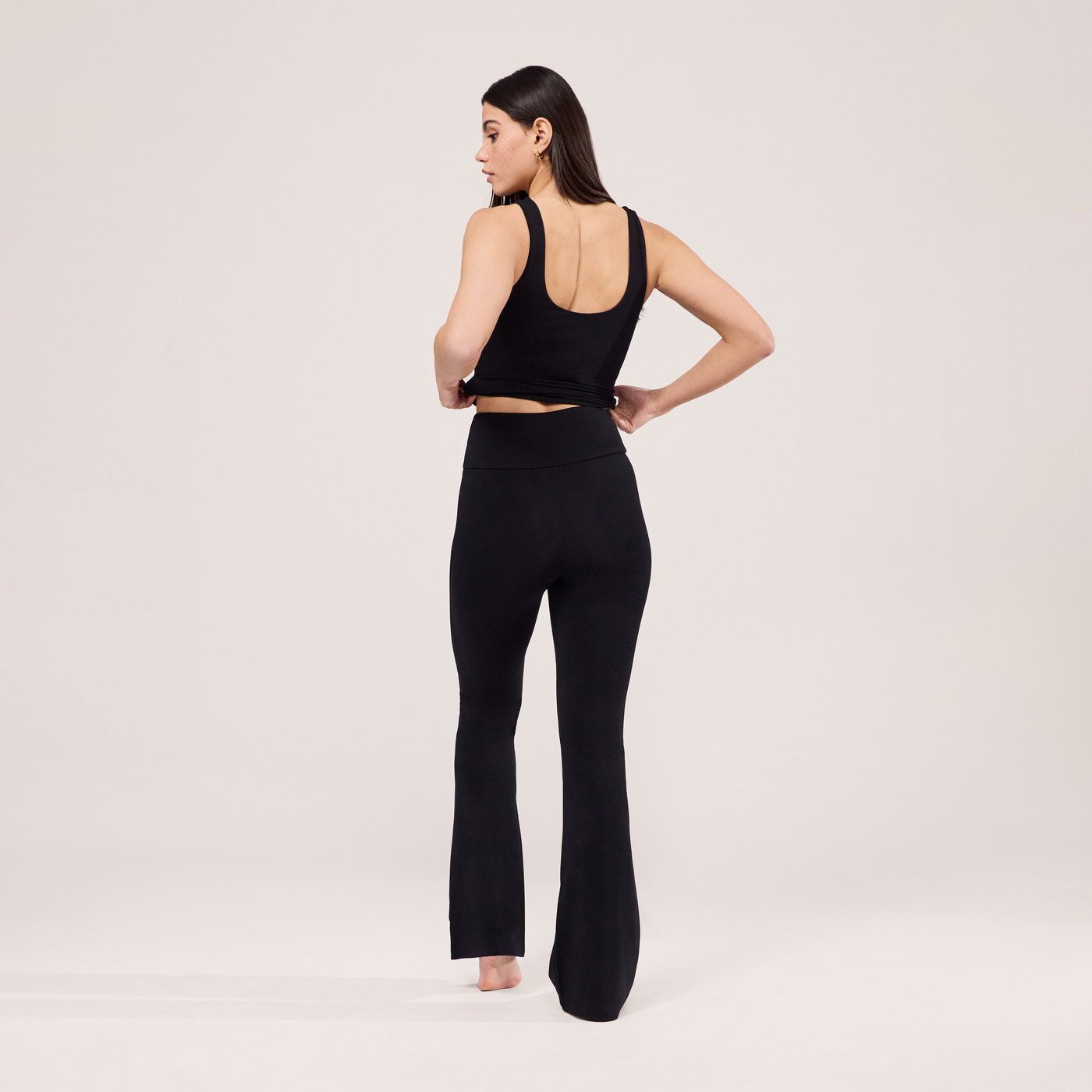 Lightweight Flare Leggings - Black