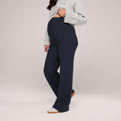 Maternity Winter Wide Leg Trousers - Vintage Navy