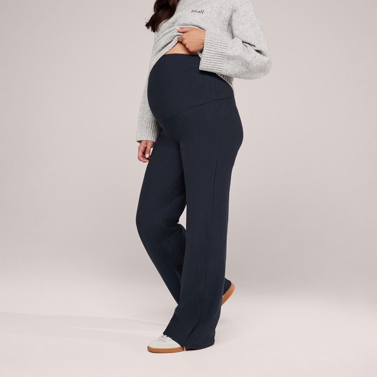 Maternity Winter Wide Leg Trousers - Vintage Navy
