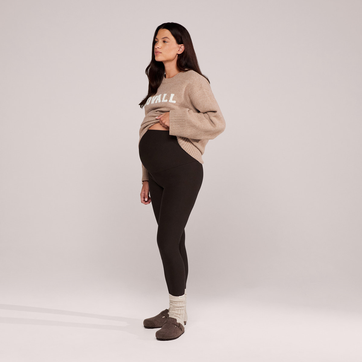 Maternity Winter Everyday Leggings - Black Coffee