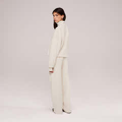 Ultimate Soft 1/4 Zip Sweatshirt - Ecru