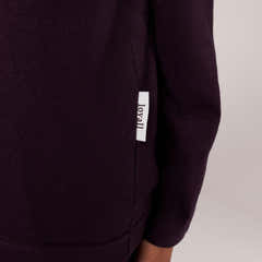 Organic Cotton Button Through Pyjama Top - Wine